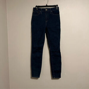 Madewell. Hi Waist, Dark Wash, Curvy High-Rise Skinny,‎ Size 26